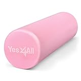 Yes4All Faszienrolle für Rücken, Wirbelsäule, Beine, Arme 30/45/60/90 cm - Mittel-Harte Foam Roller, Schaumstoffrolle für Yoga, Pilates, Dehnung & Fitness, Rosa