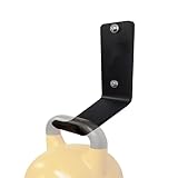 Kettlebell-Ständer, Kugelhantel-Halterung für Kugelhanteln aus massivem Stahl | Wandhalterung für Kettlebell-Haken aus massivem Stahl | Wand-Organizer für Gymnastikhalterung, Kettlebell-Zubehör für Gy
