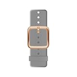 Withings Unisex-Adult Premium Armband aus Fluorelastomer für Scanwatch, HR Sport, ECG, Move und Steel [Amazon Exclusive], Grau-Rosegold Schnalle, 18mm