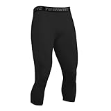 Towintec Herren Kompressionshose Laufhose 3/4 Basketball Hose Tights Unterwäsche Schnell trocken Sportstrumpfhosen Fitness Athletisches Grundschicht Männer Hose Trainings Leggings Football