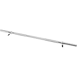 GORILLA SPORTS® Langhantelstange - Ø 30mm, 120/150/170 cm Länge, mit 2 Federverschlüssen, bis 200kg Belastbar, Chrom - Langhantel, Hantelstange, Hantel, Langhantel-Stange (120 cm)