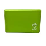 ATC Handels GmbH Yoga Block Hilfsmittel für Asanas, Pilates- und Yogaübungen - Dehnungsblock, Yogaklotz, Yogaziegel, grün