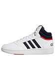 adidas Herren Hoops 3.0 Mid Lifestyle Basketball Classic Vintage Shoes Schuhe, Cloud White/Legend Ink/Vivid Red, 43 1/3 EU