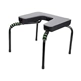 JISADER Yoga Kopfstandbank Praxis Kopfstand Yoga Inversion Stuhl Yoga Kopfstand Hocker, Schwarz MIT Matte