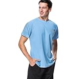 MeetHoo Rashguard Herren, UV Shirt Rash Vest UV-Schutz Schwimmshirt UPF 50+ Kurzarm für Surfen Schwimmen Running