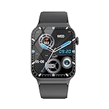 STECEi Smartwatch Herren mit Bluetooth Anrufe, 110+ Sportmodi Fitnessuhr mit Herzfrequenz, Schwarz
