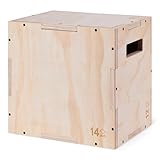 Amazon Basics Plyometrischer Sprungkasten, Plyo-Box für das Fitnessstudio zu Hause, 40.5 x 35,5 x 30.5 cm