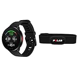 Polar Pacer - GPS-Laufuhr - sehr schneller Prozessor - Ultraleicht - helles Display - griffige Tasten - personalisiertes Trainingsprogramm&Erholungsfunktionen & H10 Herzfrequenz-Sensor, Orange, M-XXL