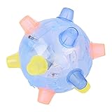 Spring Ball Interactive Dog Toy Spielzeug 5in Musik Hüpfte Tanzkugeln Mit RGB Blitzlicht Für Große Mittelgroße Hunde Interaktive Hundespielzeug Für Kleine Mittelgroße Hunde Welpen Allein Langeweile