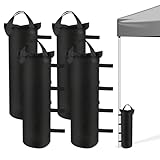 Hopton 4er Set Pavillon Sandsäcke, dick Pavillon Gewichte, 800D Oxford Verstärktes Gewichte für Pavillon, Sandsäcke zum Befüllen Beschweren, Sandsack Beschwerung für Pavillon Zelt Garten