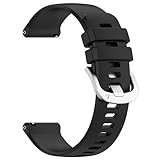 Sport Armbänder Kompatible mit Withings Move/Move ECG Armband für Damen Herren,Weiche Silikon Band Ersatz Armband für Withings Move/Move ECG Ersatzarmband, Schwarz