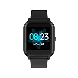 Blackview R3 - Smartwatch für Männer & Frauen - Armbanduhr mit Touchscreen, Wasserdicht bis 20M - Fitnessuhr misst Herzfrequenz, Blutsauerstoff & Schlafqualität - Schritt- & Kalorienzähler - Schwarz