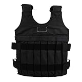 Verstellbare Gewichtsjacke, maximale Belastung 20 kg Gewichtsweste Weste Trainingsgerät für Männer Frauen Kraft Joggen, Laufen, Training, Gehen