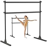 SELEWARE Höhenverstellbare Ballettstange, freistehend, Ballettstange, strapazierfähig, Tanzstange, Stützstange, Bewegungen, Körperdehnung, stabile Konstruktion, fällt nie auseinander, rutschfest