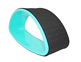 chi-enterprise Ovales Yoga Wheel | Yoga Rad, Abgeflachtes Yoga Wheel | Rückenstrecker, Rücken-Heimtrainer, Balance Trainer, Entspannungstrainer, Dehnungshilfe | Türkis
