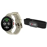 Polar Pacer - GPS-Laufuhr - sehr schneller Prozessor - Ultraleicht - helles Display - griffige Tasten & H9 Herzfrequenz-Sensor – ANT +/Bluetooth - Wasserdichter HF-Sensor mit weichem Brustgurt