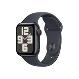 Apple Watch SE (2. Generation) GPS + Cellular 40 mm Smartwatch mit Aluminiumgehäuse in Mitternacht und Sportarmband in Mitternacht (M/L). Fitness und Schlaftracker, Unfallerkennung, Retina Display