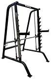 Smith Machine JK Fitness | Maschine zum Gewichtheben mit geführter Langhantel | 9 Verriegelungspositionen | 2 Safety Spotter | Maximale Belastung Langhantelstange 180 kg Abmessungen 205 x 153 x 199,5