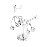 TOPBATHY Creative Balancierendes Metallspielzeug Mit Balancekugeln Mini Pferdereiter Für Schreibtischdekoration Wissenschaftsgeschenke Und Heimdekor Für Besondere Anlässe
