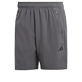 adidas Herren Train Essentials Woven Training Shorts, Grey Five/Black, XL 7 inch