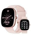 HUAKUA Smartwatch Damen Herren mit Telefonfunktion,1,85' Smart Watch mit Schrittzähler/Pulsmesser/SpO2/Schlafmonitor/Sportuhr 100+Sportmodi,Fitness Tracker IP68 Wasserdicht für Android iOS Handy