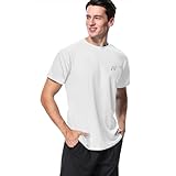 MeetHoo Herren Up2st Rash Guard Shirt, Weiß, M EU