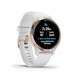 Garmin Venu 2S – schlanke GPS-Fitness-Smartwatch mit ultrascharfem 1,1“ AMOLED-Touchdisplay, Gesundheitsfunktionen, über 25 vorinstallierten Sport-Apps, Garmin Music & Garmin Pay