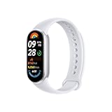 Xiaomi Smart Band 9 Fitness Tracker, AMOLED Display with 1200 Nits, Sp02 Tracking, Sleep and Heart Rate Monitor, Notifications, 5ATM Waterproof, Mi Fit App, Glacier Silver