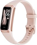 HTTWCOD Fitness Tracker 1,10' Screen Aktivitätstracker Smartwatch Herren Damen, Fitnessuhr Smart Watch mit 24h Herzfrequenz, Schlaf, Blutdruck Monitor, Sportuhr für iOS Android (Pfirsichrosa)