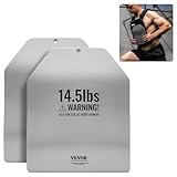 VEVOR Gebogene Gewichtswestenplatten, 14,5 LB Paare, Gewichtsplatten aus Stahl, konturierte ergonomische Passform – WODs, für Krafttraining, Laufen, intensives Training