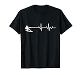 Wakeboard Herzschlag See Wassersport Wakeboarden Surfen T-Shirt