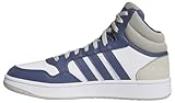 adidas Herren Hoops 3.0 Mid Lifestyle Basketball Classic Vintage Shoes Schuhe, Cloud White/preloved Blue/Putty Grey, 47 1/3 EU