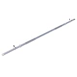 GORILLA SPORTS® Langhantelstange - Ø 30mm, 120/150 /170 cm länge, mit 2 Federverschlüssen, bis 200kg Belastbar, Chrom - Langhantel, Hantelstange, Hantel, Langhantel-Stange
