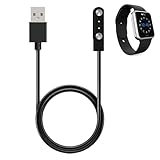 Smartwatch Ladekabel, Magnetisches Ladegerät USB 2-Pin 4mm, Tragbare Magnetische Ladestation Kabel kompatibel mit YAMA SW022, AGPTE LW11, Ticwatch GTX, LS05, Schnelles Aufladen, Hohe Haltbarkeit