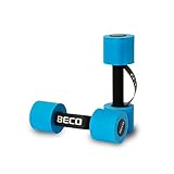 BECO Hanteln Aquafitness – Kurzhanteln für Aquajogging, Wassergymnastik & Schwimmunterricht, Aquahanteln aus Schaumstoff mit Schlaufengriff – 1 Paar, Größe: S, 30 x 8 cm