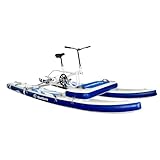 Spatium SUP Wasserfahrradboote für See, aufblasbarer Ponton, aufblasbare Wasserfahrräder, Tretboote, aufblasbares Angelboot, Pedalkajak, Wassersport, Tourenkajaks, Angelkajaks + Matte, dunkelblau