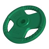 GORILLA SPORTS® Hantelscheiben - 1,25kg, 2,5kg, 5kg, 10kg, 15kg, 20kg, 25kg, 30kg Gewichte, Einzeln/Set, 30mm, aus Gusseisen mit Gummi Gripper, Farbwahl - Gewichtsscheiben