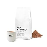 No Coffee+ Super Glow Decaf – Entkoffeinierter Kollagen Kaffee | Premium Instant Kaffee entkoffeiniert plus verfeinert mit hydrolysiertem Kollagen Pulver (Typ 1, 2 & 3) | Mit Wasser entkoffeiniert