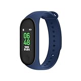 FOREVER Smartband Fitband SB-50 - Fitness-Tracker mit Aktivitätsmesser, Blutdruckmesser, Kalorienzähler - Uhr mit Schrittzähler - Lange Akkulaufzeit - Unisex iOS/Android Smartwatch