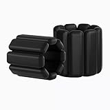 NEXROLA 2pcs Einstellbare Handgelenk und Knöchel Gewichtsmanschette Set Fitness für Damen und Herren, für Yoga, Pilates Laufen, Schwimmen und Krafttraining (Schwarz)