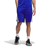 adidas Men's Legends 3-Stripes Basketball Shorts, Team royal Blue/White, S 7 inch