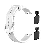 INF Armband für Garmin Lily Sport Watchband echtem Leder Verstellbares Armband Weiß