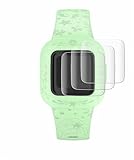 Savvies 4 Stück Full-Screen Schutzfolie für Garmin Vivofit jr. 3 Full-Cover Displayschutz-Folie mit Installationshilfe [3D Curved, Transparent]