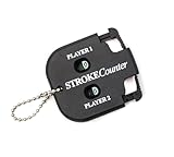 Cerioll Golf Score Zähler Stroke Counter, Golf Ergebnis Zähler, 2 Spieler Schlagzähler, Handzähler, Score Counters, Tragbar Spieler Schlagzähler, Für Personenzähler, Sport School (Schwarz)