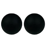Massageball Faszienball Hart Lacrosse Ball Massage. Massagebälle für Rücken Beine Füße Hände. Triggerpunktball für Yoga myofasziale Entspannung Muskelentspannung Plantarfasziitis. 2 Stück. (Schwarz)