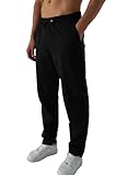 ROSS CAMP Jogginghose Herren – Sporthose Herren Lang Baumwolle, Freizeithose Trainingshose, Sport Hosen Männer, Sweatpants Jogger, Laufhose Baumwoll Breite Modern (Schwarz, 3XL)