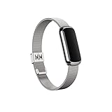 Fitbit Luxe Platinum Stainless Steel Mesh Accessory Band