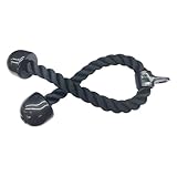 Gym Fitness Power Handle Kabelaufsätze für Armkrafttraining Trizepsseil Kabel Trizeps Push Pull Down Rope Cord Trizepsband