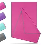 Novent Yoga Handtuch rutschfest 185x65cm | Mikrofaser Yogatuch mit Antirutsch-Noppen | Hygienische Yogamatten-Auflage für Hot Yoga, Studio & Fitness | Waschbar, Saugstark