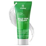 Vitabay Wild Yams Creme 100 ml - 80% Yamswurzel Extrakt Creme für Gesicht und Körper - 64% Diosgenin - Wechseljahre Wild Yam Wurzel Creme Wild Yam-Cream - 100% Nano-frei & ohne Synthetische Hormone